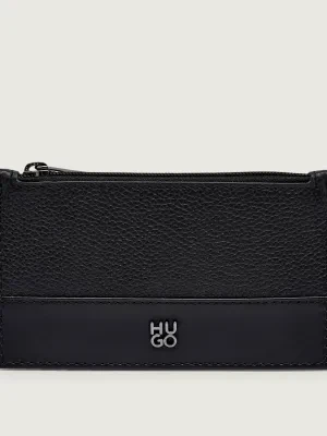 HUGO Skórzane etui na karty Quantic_Zip