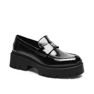 HUGO Skórzane loafersy Kris
