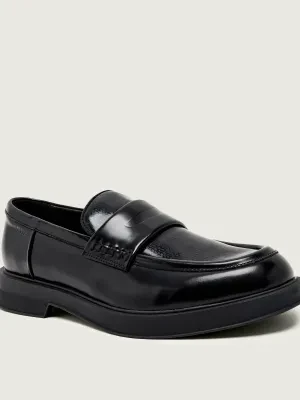 HUGO Skórzane loafersy Lenner