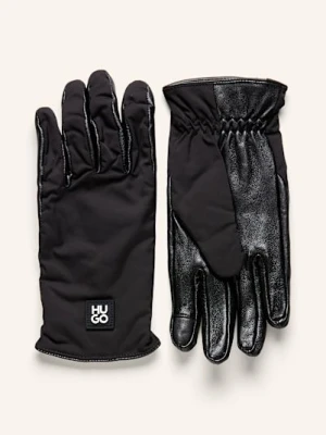 Hugo Skórzane Rękawiczki Luminary schwarz