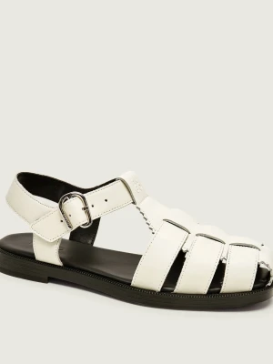 HUGO Skórzane sandały Liora_Sandal_clt