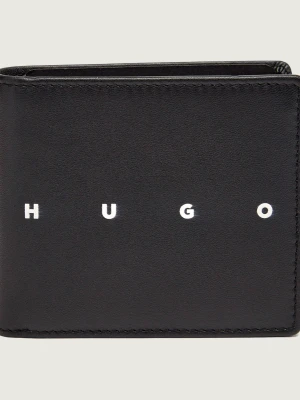 HUGO Skórzany portfel REHX_4cc czarny