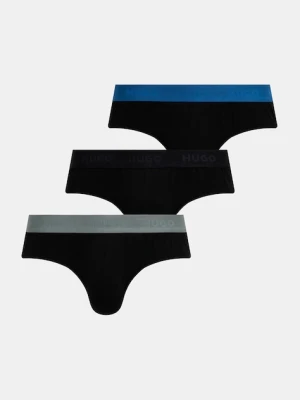 HUGO slipy 3-pack męskie kolor czarny 50532570