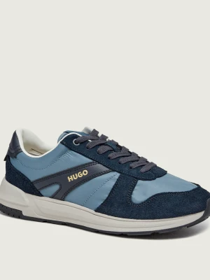 HUGO Sneakersy GO3_nymf | zamsz niebieski