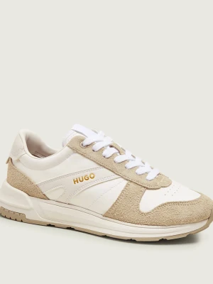 HUGO Sneakersy GO3_pusd | zamsz beżowy