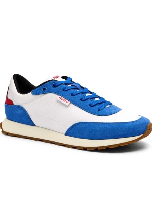HUGO Sneakersy Icelin_Runn_rnsd | z dodatkiem skóry granatowy