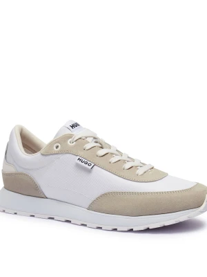 HUGO Sneakersy Icelin_Runn_rnsd | z dodatkiem skóry biały