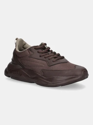HUGO sneakersy Leon damskie kolor brązowy 50536660