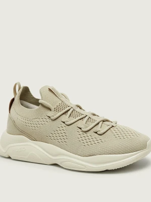 HUGO Sneakersy Leon_runn_knmf beżowy