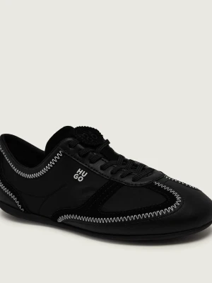 HUGO Sneakersy Mystie_Lowp_nyaltel | zamsz czarny
