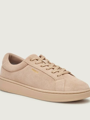 HUGO Sneakersy Neston_tenn_sd | zamsz beżowy