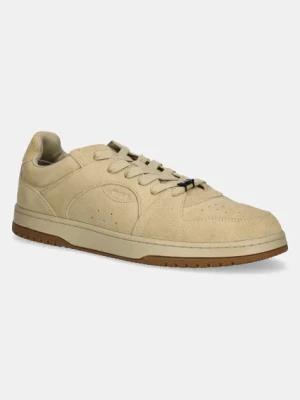 HUGO sneakersy zamszowe Hadrian męskie kolor beżowy 50541798
