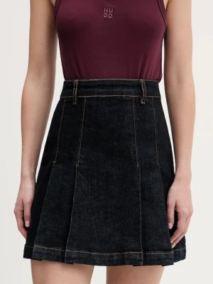 HUGO spódnica Gerelise kolor granatowy mini rozkloszowana 50556742