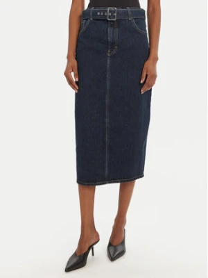 HUGO Spódnica jeansowa Gatje_2 50541495 Granatowy Regular Fit