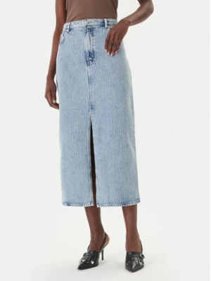 HUGO Spódnica jeansowa Gatje_4 50568239 Błękitny Regular Fit