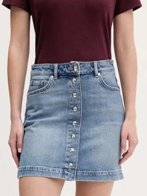 HUGO spódnica jeansowa Gilvie mini prosta 50553182