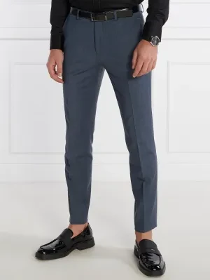 HUGO Spodnie chino Hesten232X | Slim Fit | z dodatkiem wełny