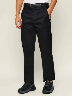HUGO Spodnie Cino261 | Straight fit czarny