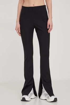 HUGO spodnie damskie kolor czarny dopasowane high waist 50505373