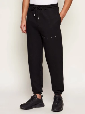 HUGO Spodnie dresowe Dolando | Relaxed fit czarny