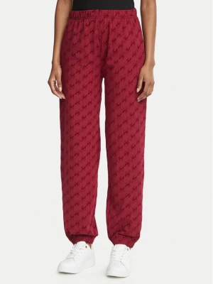 HUGO Spodnie dresowe Flokky 50566682 Czerwony ciemny Regular Fit