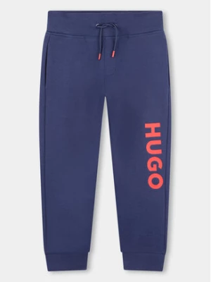 Hugo Spodnie dresowe G00042 D Granatowy Regular Fit