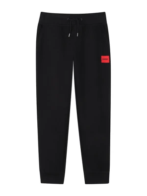 HUGO Spodnie dresowe G01182 S Czarny Regular Fit