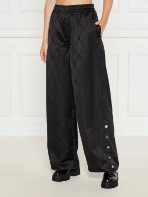 HUGO Spodnie dresowe Hacelia | Relaxed fit czarny