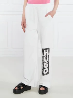 HUGO Spodnie dresowe Nasuede | Loose fit