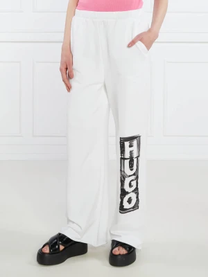 HUGO Spodnie dresowe Nasuede | Loose fit