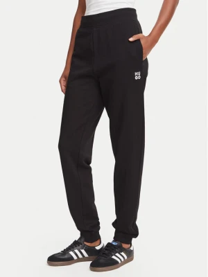 HUGO Spodnie dresowe Nelfinia 50522417 Czarny Regular Fit