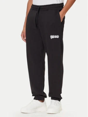 HUGO Spodnie dresowe Nyrotro 50549779 Czarny Loose Fit
