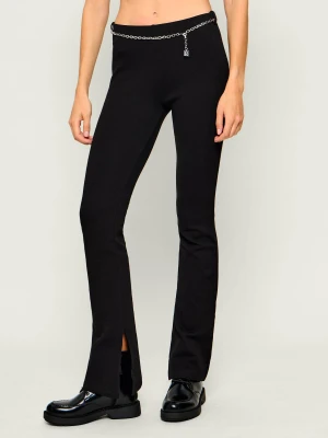 HUGO Spodnie dzianinowe Nenrietta | Slim Fit czarny