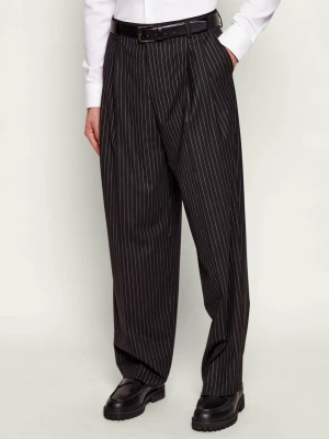 HUGO Spodnie Fedix251 | Relaxed fit | z dodatkiem wełny