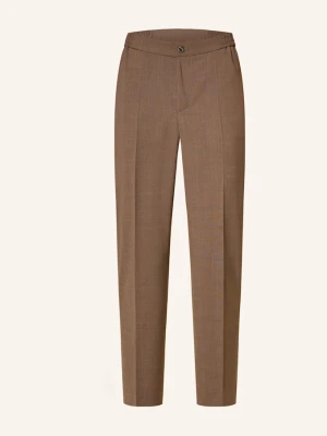 Hugo Spodnie Garniturowe Gos233F1X Slim Fit braun BRĄZOWY