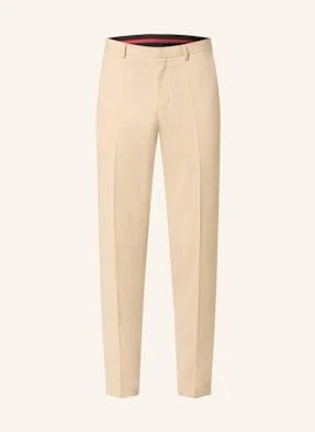 Hugo Spodnie Garniturowe Hesten Extra Slim Fit beige