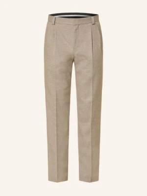 Hugo Spodnie Garniturowe Hesten Extra Slim Fit beige