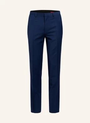 Hugo Spodnie Garniturowe Hesten Extra Slim Fit blau