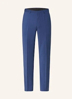 Hugo Spodnie Garniturowe Hesten Extra Slim Fit blau