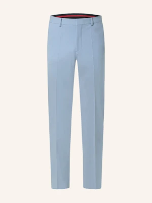 Hugo Spodnie Garniturowe Hesten Extra Slim Fit blau