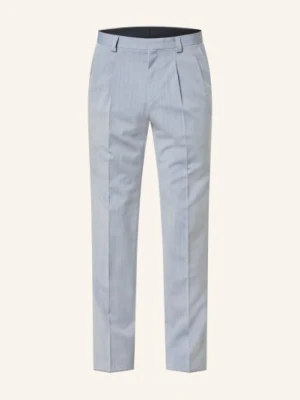 Hugo Spodnie Garniturowe Hesten Extra Slim Fit blau