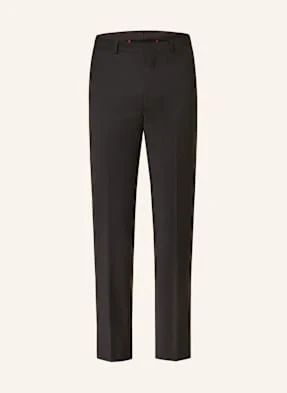 Hugo Spodnie Garniturowe Hesten Slim Fit schwarz