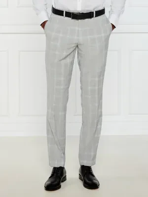 HUGO Spodnie Getlin232X | Slim Fit | z dodatkiem wełny