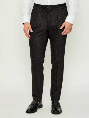 HUGO Spodnie Getlin251F3 | Slim Fit | z dodatkiem jedwabiu