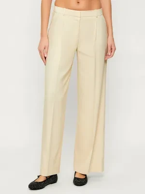 HUGO Spodnie Halati | Relaxed fit | z dodatkiem lnu