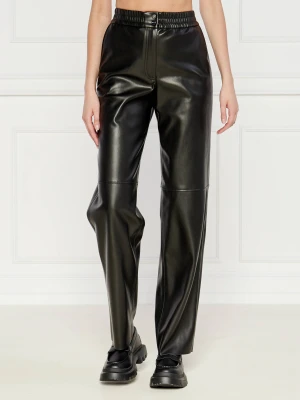 HUGO Spodnie Halmara-1 | Loose fit czarny