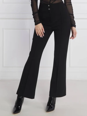 HUGO Spodnie Hanore | flare fit czarny