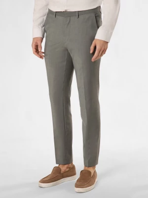 HUGO Spodnie - Hesten232X Mężczyźni Slim Fit Sztuczne włókno zielony marmurkowy,