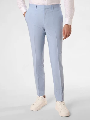 HUGO Spodnie - Hesten232X Mężczyźni Super Slim Fit niebieski jednolity,