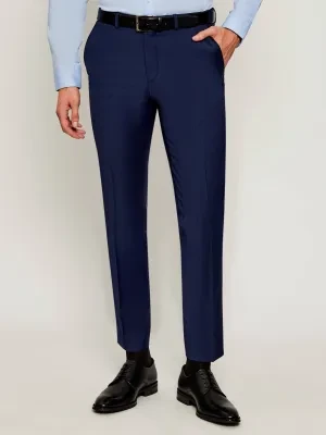 HUGO Spodnie Hesten253X | Extra slim fit | z dodatkiem wełny